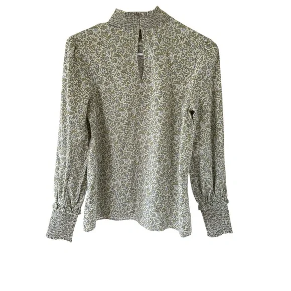 Tuckernuck Hyacinth House Sage Green Floral Blouse - Picture 5 of 9